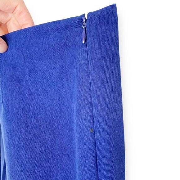 Theory Belisa Basis Ankle Length Twill Pant Modern Minimal Royal Blue Women’s 0 - Picture 6 of 13